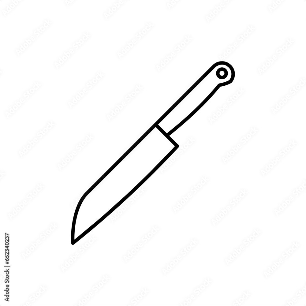 Knife icon. For your design, logo. Vector illustration isolated on white background Knife icon. For your design, logo. Vector illustration isolated on white background