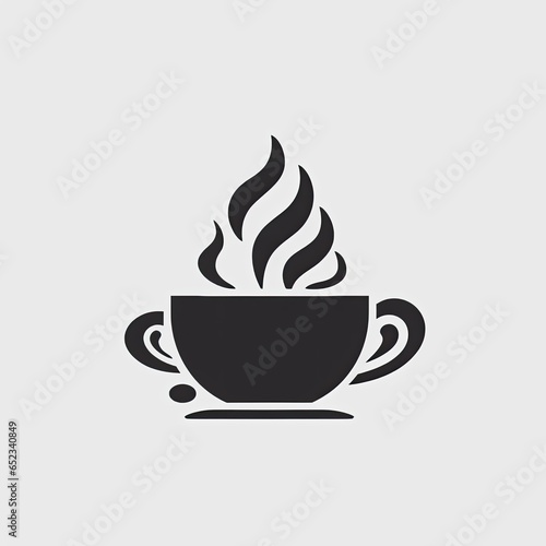 coffee cup icon isolated on white background