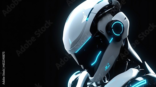 White robotic person wallpaper background