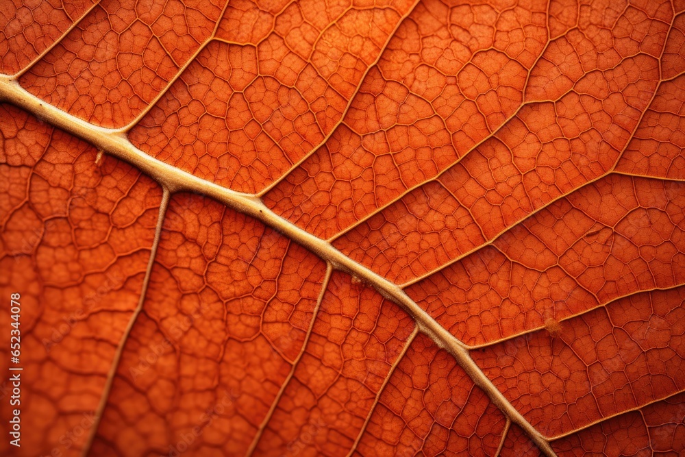 Obraz premium red leaf macro background