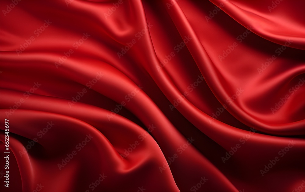 red silk background Generative AI red silk background Generative AI
