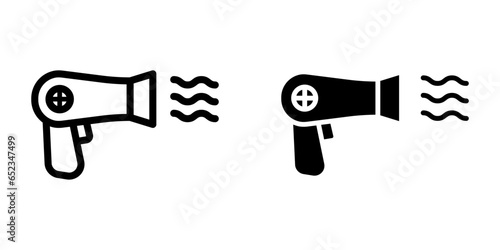 Hair dryer Icon,  for mobile concept and web design. vector illustration