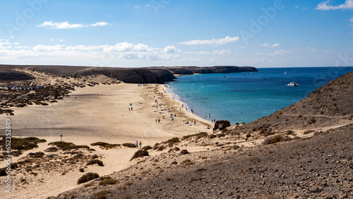 Landscape in the Lanzarote island from Spain