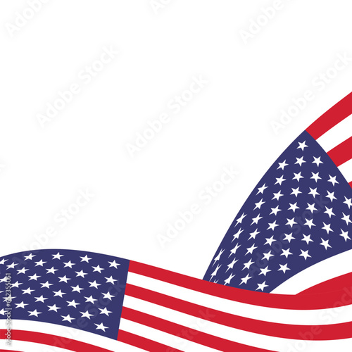 Photocall template for Happy usa independence day celebration