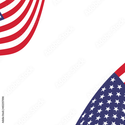 Photocall template for Happy usa independence day celebration