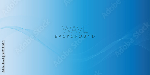 Vector blue color abstract wave design element. Abstract vector background with smooth color wave. Smoke wavy lines