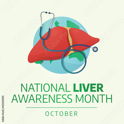 Flyers promoting National Liver Awareness Month or associated events may be made using vector pictures concerning the month. design of a flyer, a celebration.