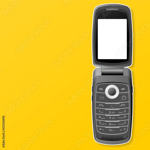 flip phone illustration background