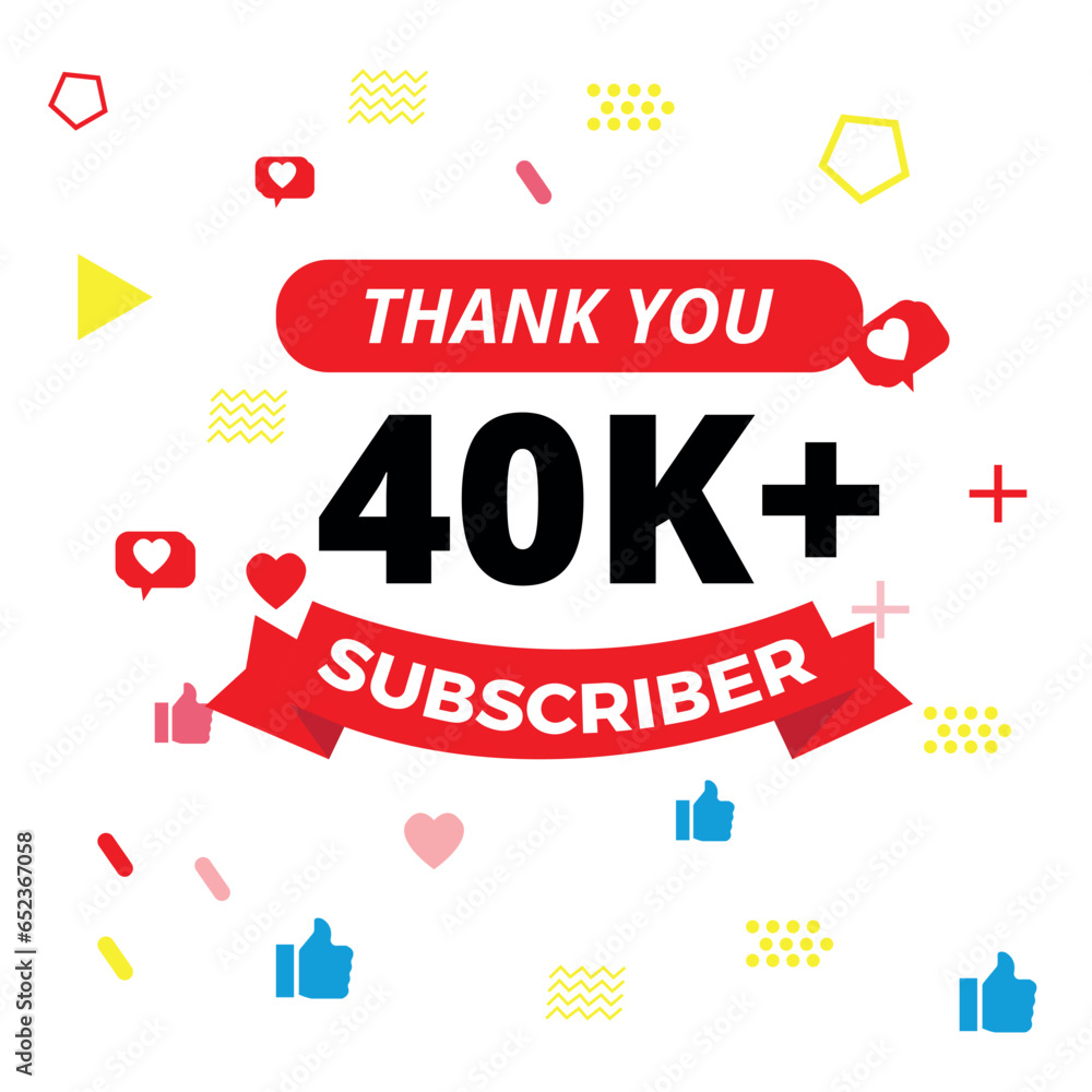 Fototapeta premium thanks for 40k subscribers 