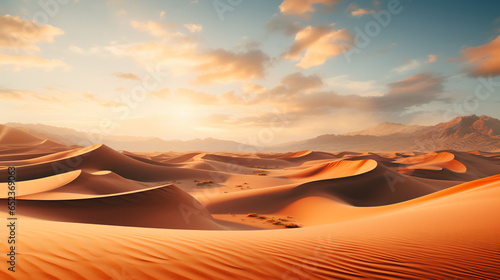 beautiful dune in golden light photo