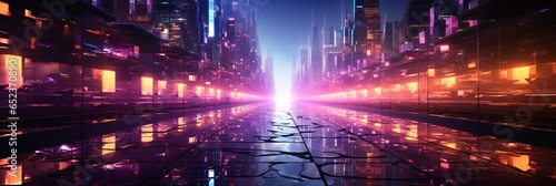 abstract futuristic city