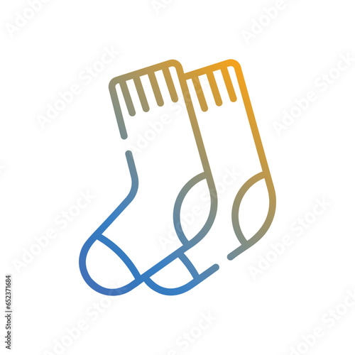 Socks  Icon autumn vector stock illustration.