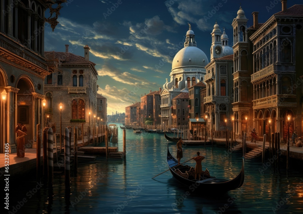 Grand Canal in sunset time
