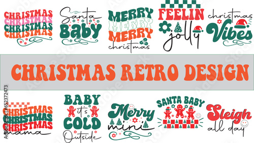 Christmas Retro design bundle