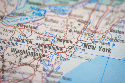 New York United States on the map
