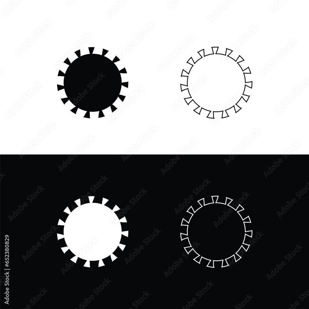 Circle vector logo template design . Circle icon . Circle silhouette Circle vector logo template design . Circle icon . Circle silhouette