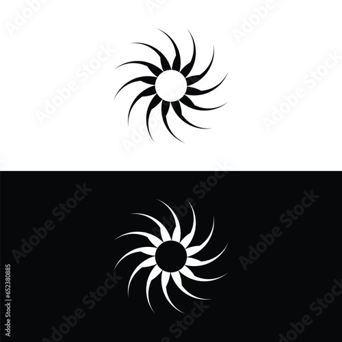 Circle vector logo template design . Circle icon . Circle silhouette