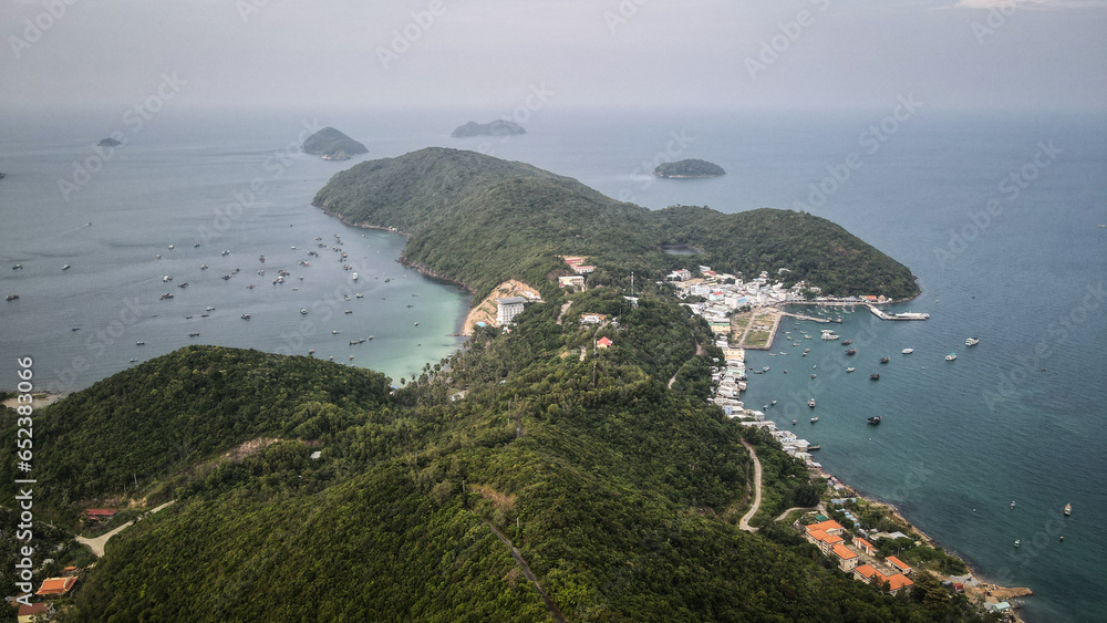 The aerial view of Nam Du Island in Southern Vietnam