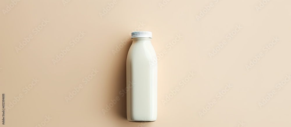 Tiny white container set against a isolated pastel background Copy space Tiny white container set against a isolated pastel background Copy space