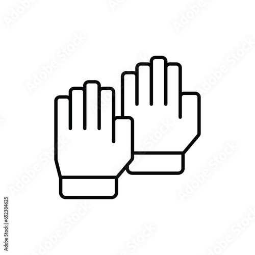 gloves icon. outline icon