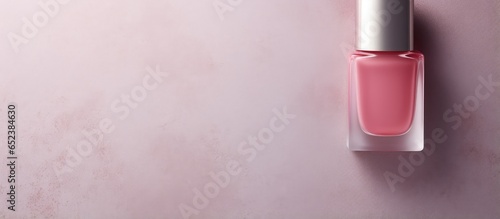 Nail polish bottle against ...
