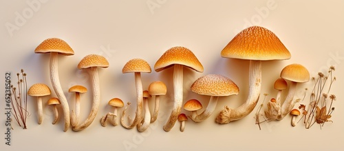 Closeup of Honey Agaric mus...