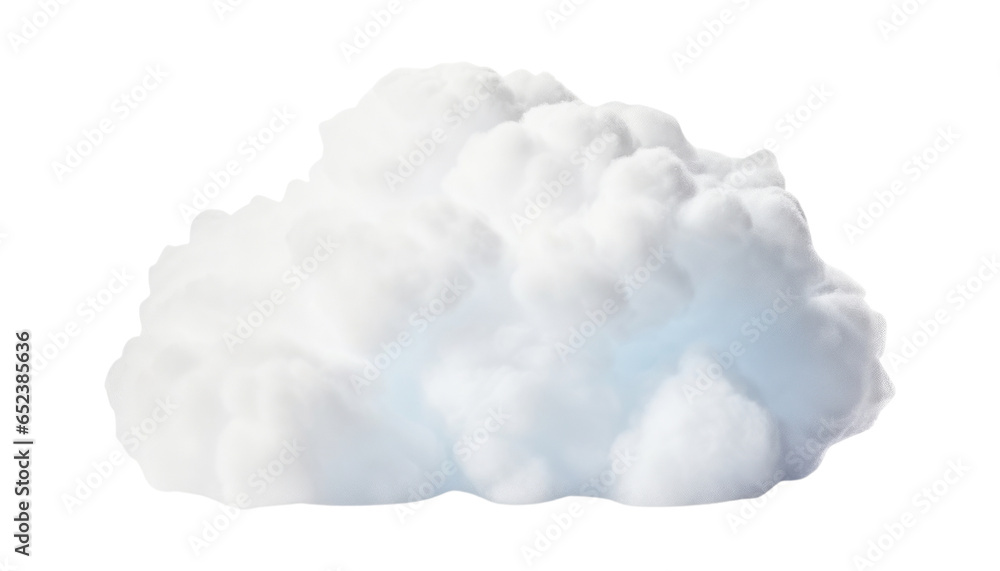 white clouds isolated on transparent background cutout