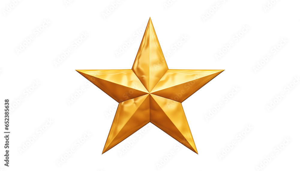 golden star isolated on transparent background cutout golden star isolated on transparent background cutout