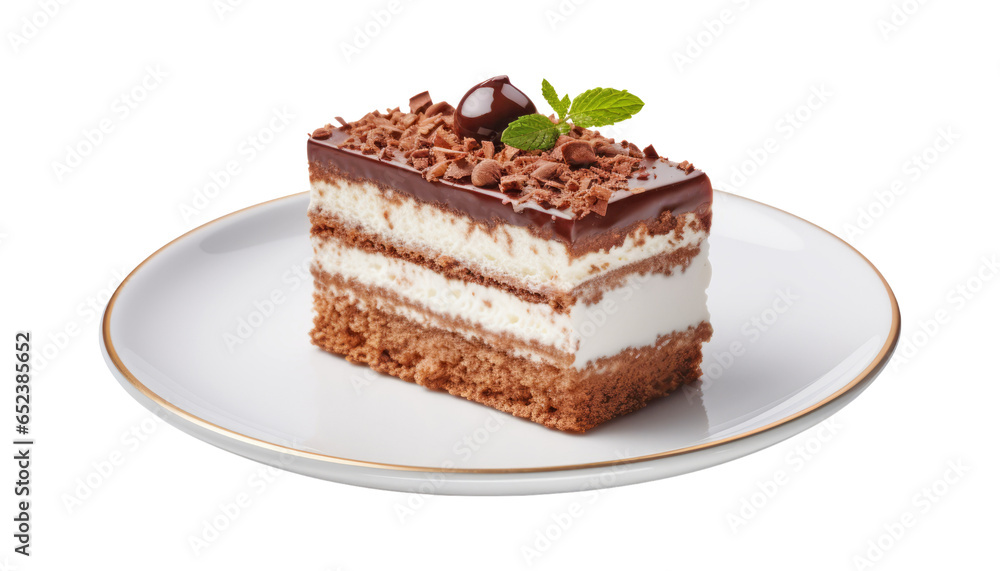 piece of chocolate cake isolated on transparent background cutout piece of chocolate cake isolated on transparent background cutout