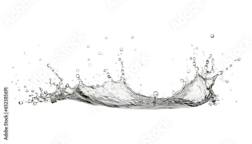 splash of water isolated on transparent background cutout