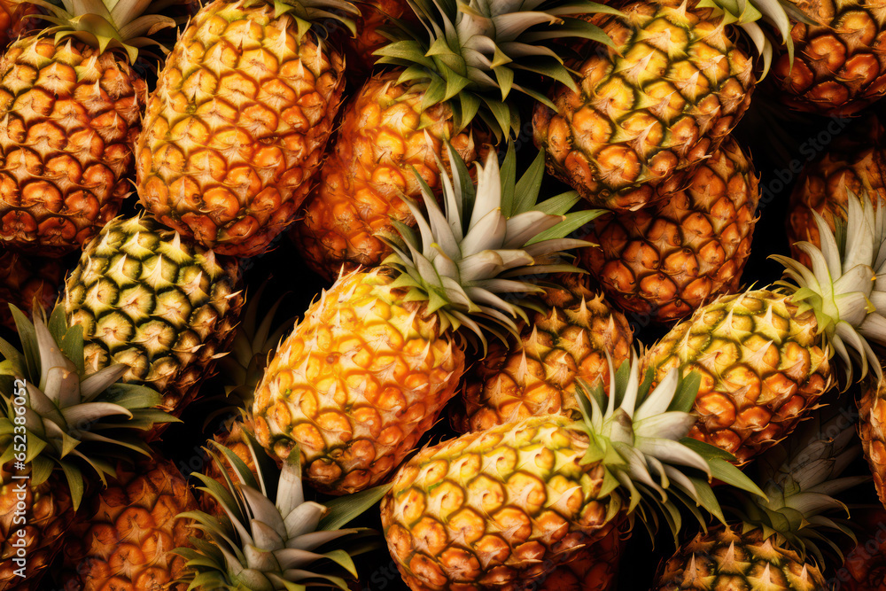 Pineapple Paradise: A Pile of Fresh Fruit, A Glimpse into Nature's Bountiful Harvest Pineapple Paradise: A Pile of Fresh Fruit, A Glimpse into Nature's Bountiful Harvest