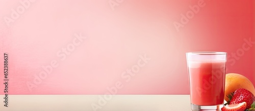 Fresh red fruit juice in a ...