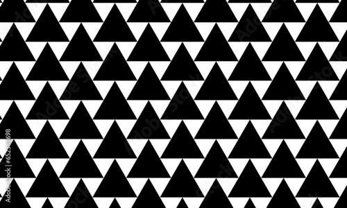 lack and white seamless pattern with triangle