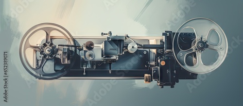 Film projector screening ma...