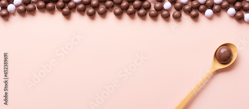 Isolated wooden spoon with ...