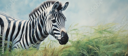 Zebra grazing at the zoo is...