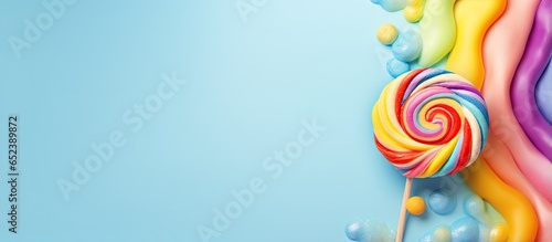 Vibrant lollipop on isolate...