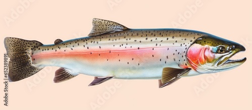 Copy space Rainbow trout