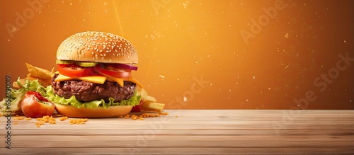 Burger in a scenic picture ...