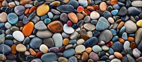 A closeup of colorful sea p...