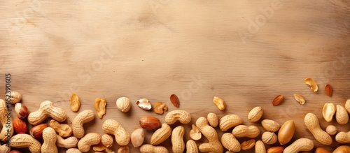 background of peanuts isola...