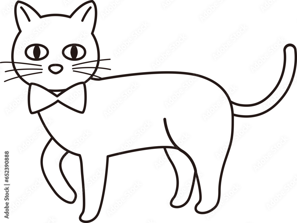 Halloween black cat outline Halloween black cat outline