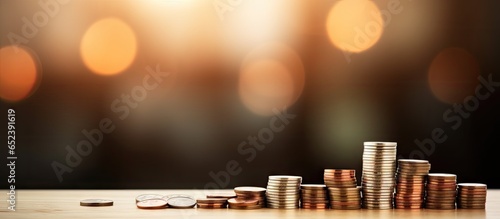 coins on the table in euros...