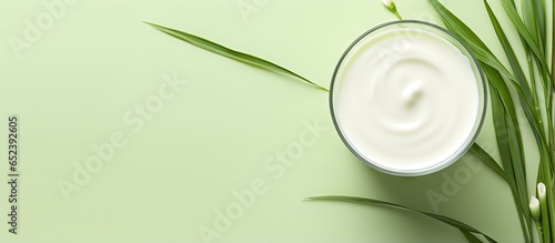 Pandan milk with isolated p...