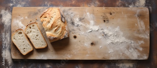 Moldy bread on isolated pas...