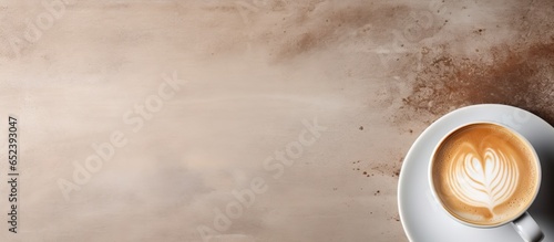 Cup of joe isolated pastel background Copy space