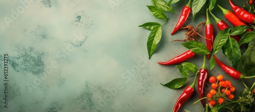 Chili pepper and parsley is...