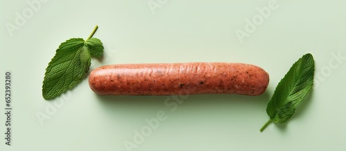 Closeup of homemade sausage...