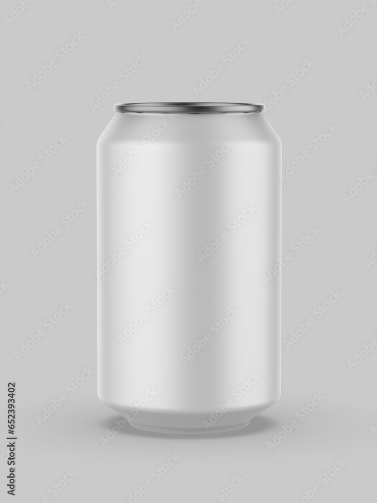 Blank metallic can drink beer soda water juice packaging empty mock up aluminum container 3d illustration. Blank metallic can drink beer soda water juice packaging empty mock up aluminum container 3d illustration.