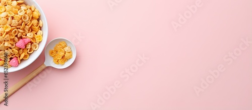 Revised Flattened corn isolated pastel background Copy space